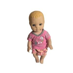 Luvabella Interactive Baby Doll Newborn Blonde Hair Blue Eyes 14"